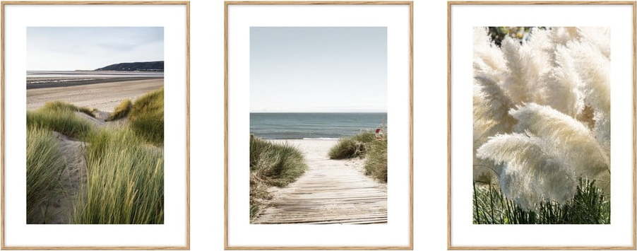 Sada plakátů 3 ks 30x40 cm Beach