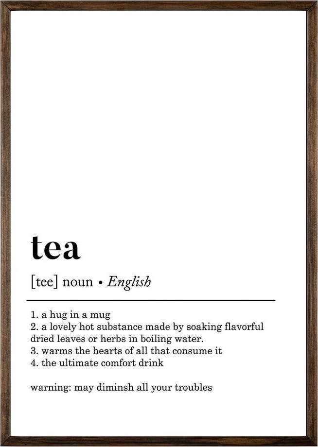 Plakát 50x70 cm Tea – Wallity