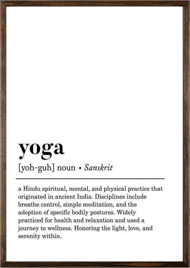 Plakát 50x70 cm Yoga – Wallity