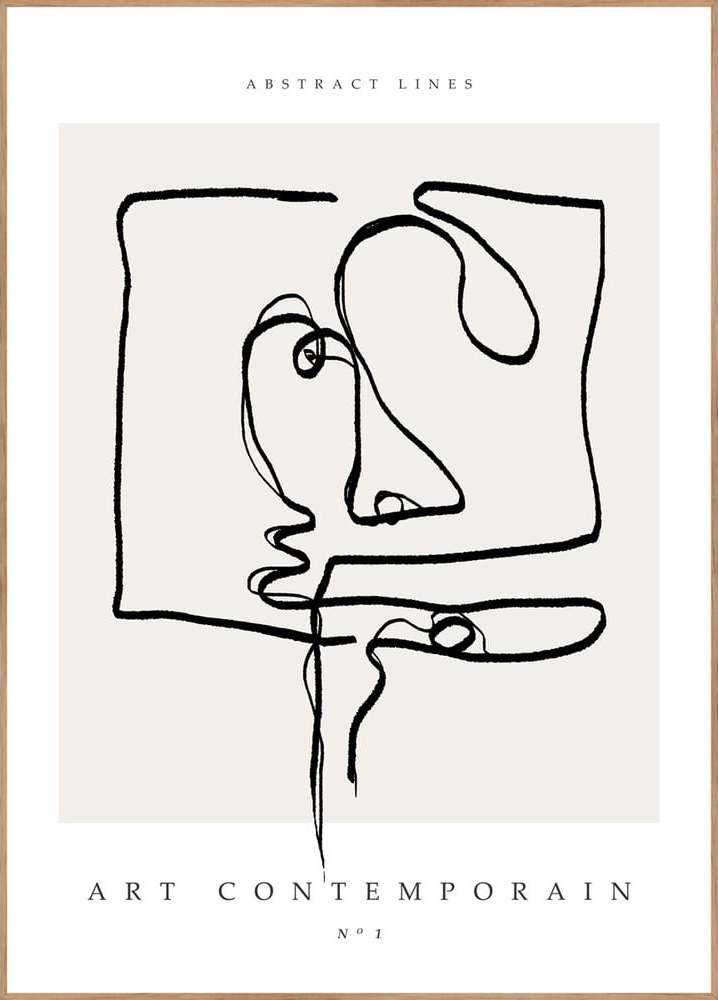 Plakát v rámu 30x40 cm Art Contemporain – Malerifabrikken
