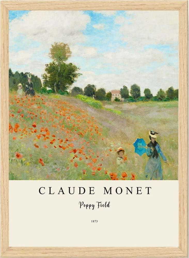 Plakát v rámu 35x45 cm Claude Monet – Wallity