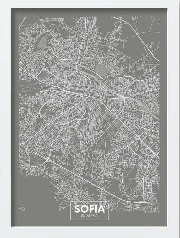 Plakát v rámu 40x55 cm Sofia – Wallity