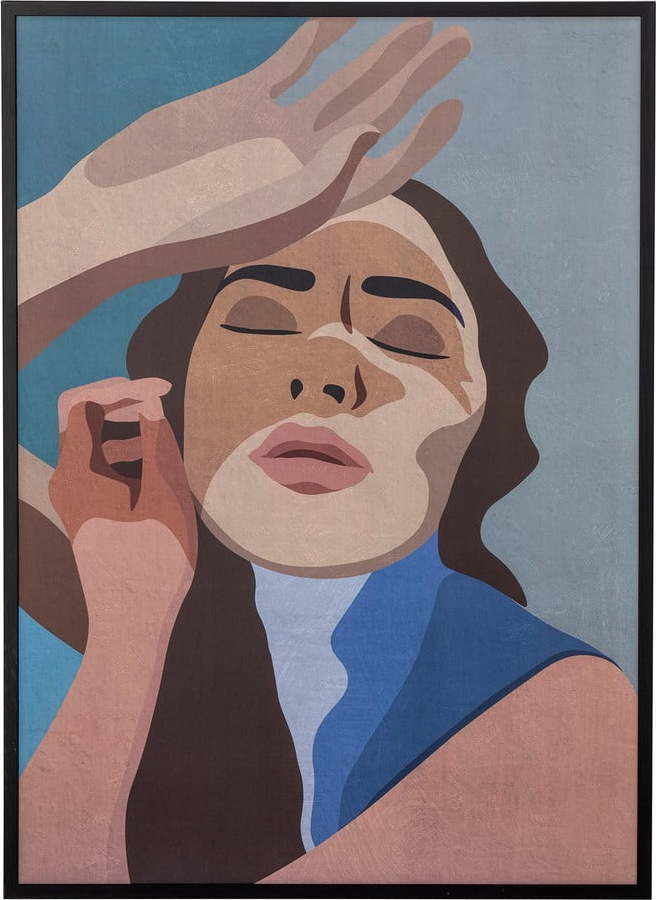 Plakát v rámu 52x72 cm Lady - Bloomingville