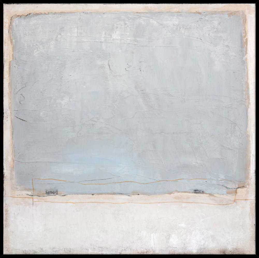Ručně malovaný obraz 100x100 cm Blue Inside – Malerifabrikken