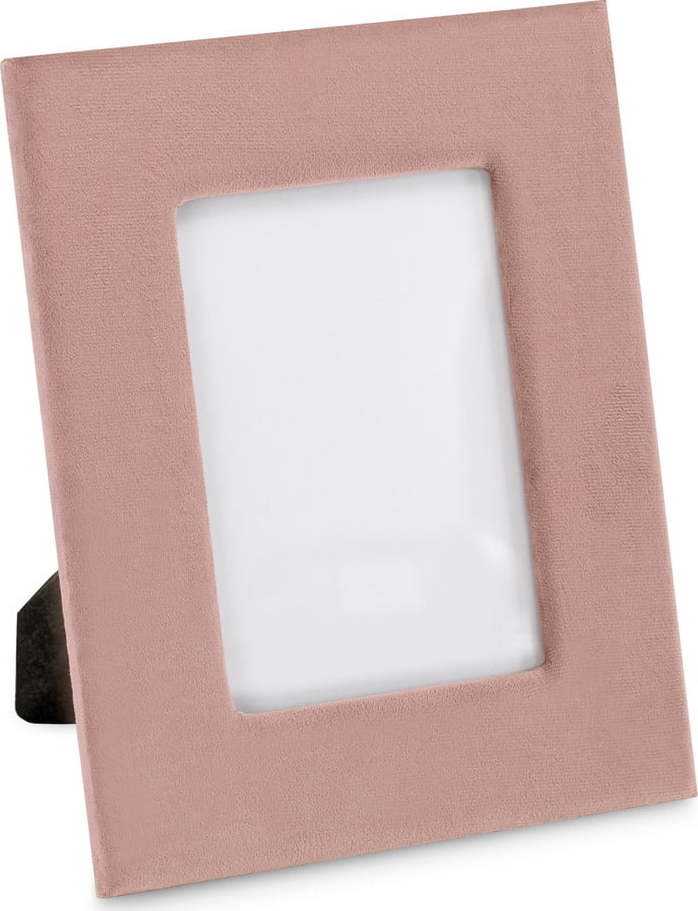 Růžový plastový stojací rámeček 21x26 cm Velvo – AmeliaHome