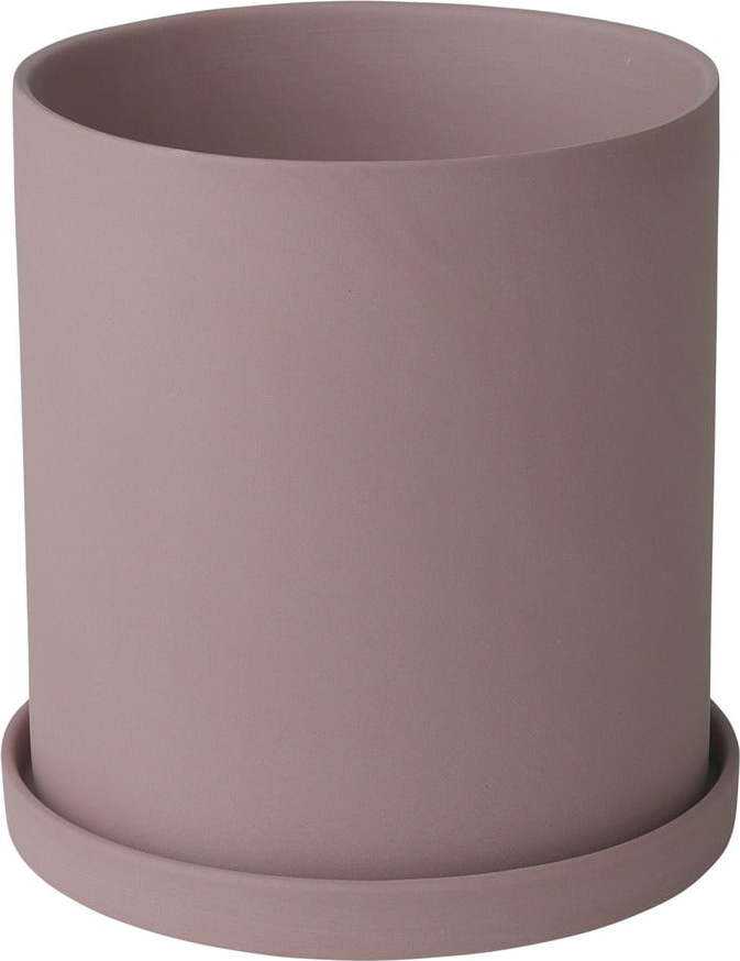 Růžový porcelánový květináč Blomus Nona
