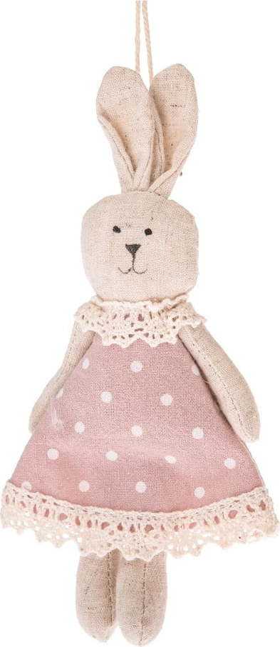 Sada 2 růžových velikonočních dekorací Dakls Easter Bunny