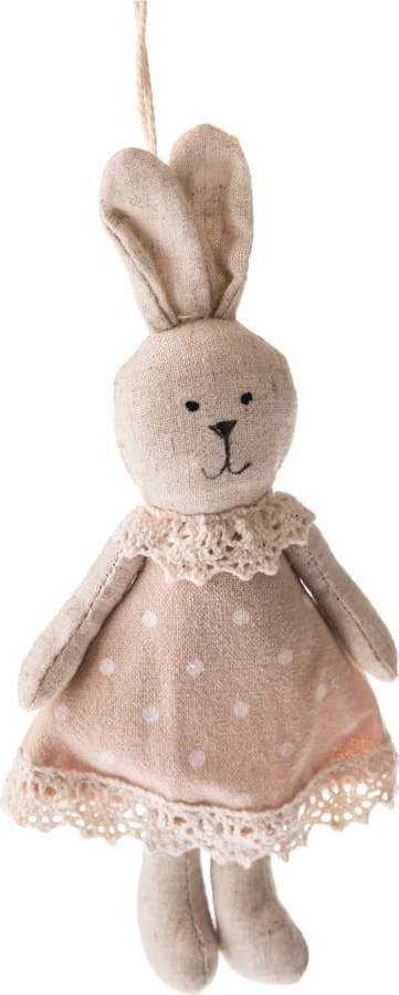 Sada 2 růžových velikonočních dekorací Dakls Ms. Bunny
