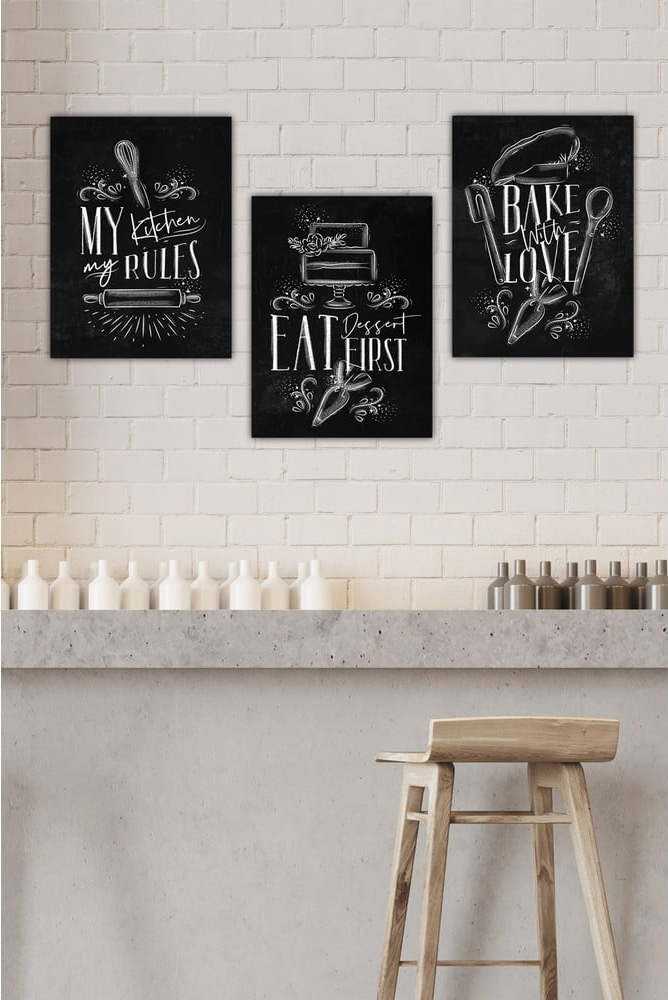 Sada plakátů 3 ks 30x40 cm – Wallity