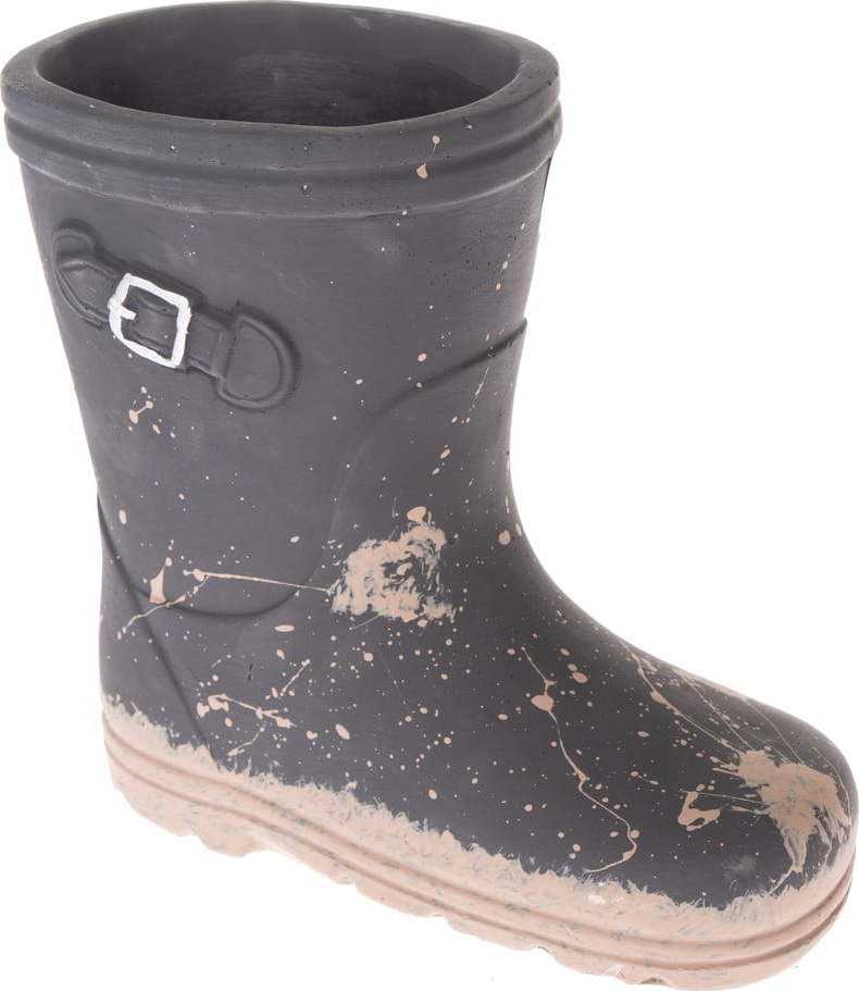 Šedá betonová dekorace Dakls Boot