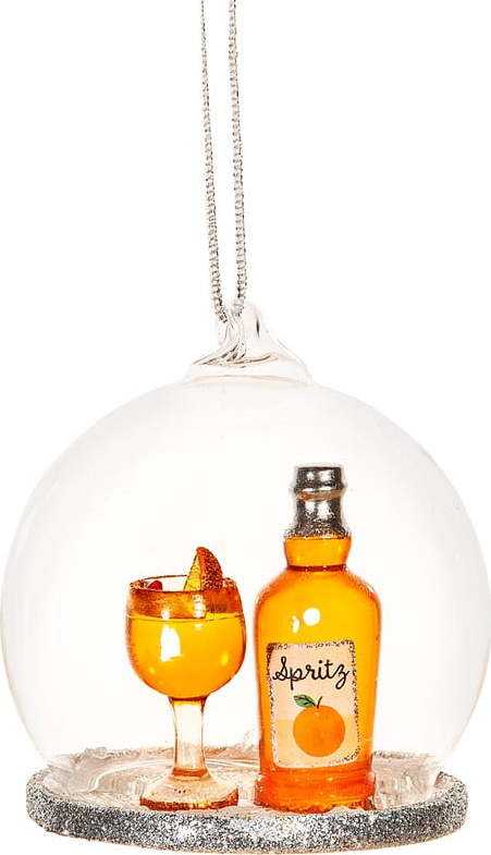 Skleněná vánoční ozdoba Christmas Spritz – Sass & Belle