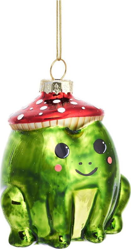 Skleněná vánoční ozdoba Frog – Sass & Belle