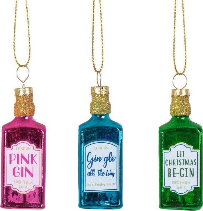 Skleněná vánoční ozdoba Gin – Sass & Belle