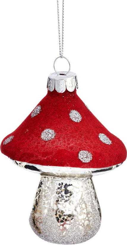 Skleněná vánoční ozdoba Toadstool – Sass & Belle