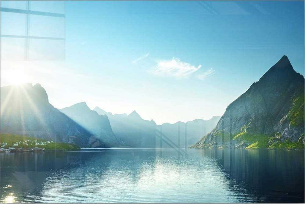 Skleněný obraz 100x70 cm Fjord – Wallity