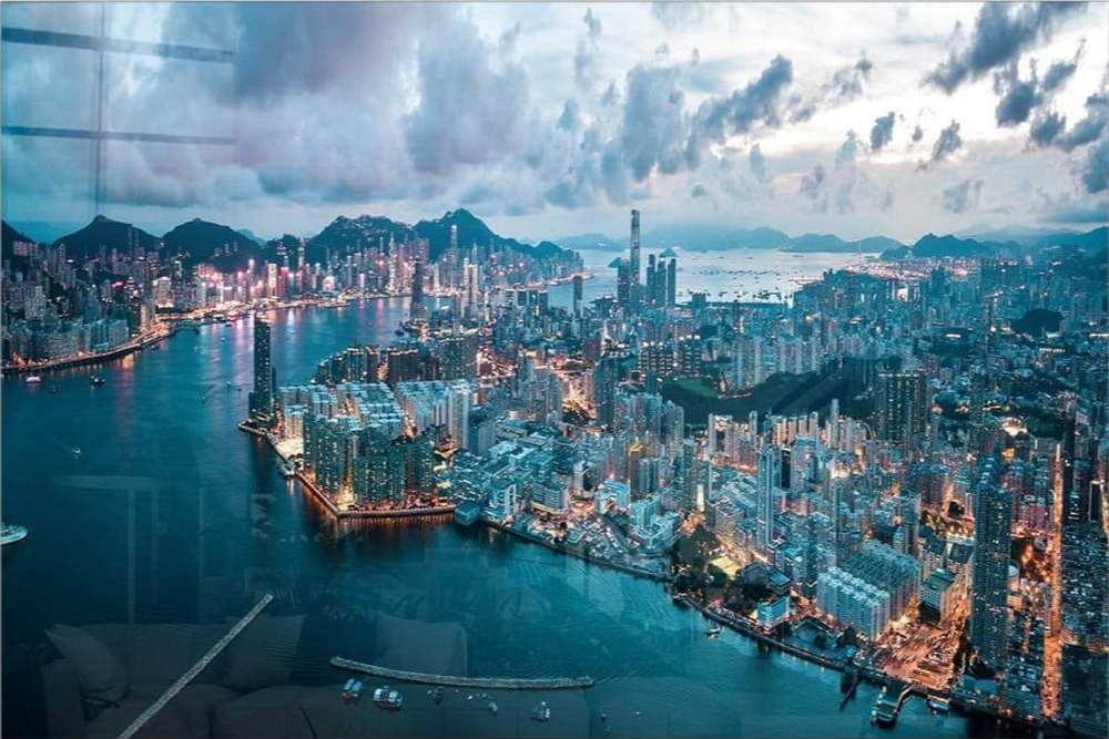 Skleněný obraz 100x70 cm Hongkong – Wallity