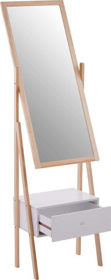 Stojací zrcadlo s dřevěným rámem 45x160 cm Rostok – Premier Housewares