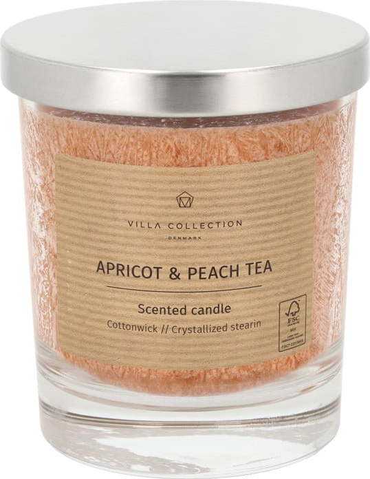 Vonná svíčka doba hoření 40 h Kras: Apricot & Peach Tea – Villa Collection