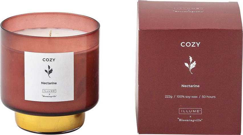Vonná svíčka doba hoření 50 h Cozy Nectarine – ILLUME x Bloomingville