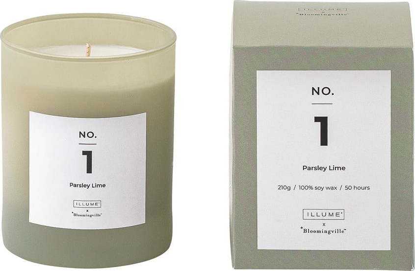 Vonná svíčka doba hoření 50 h No. 1 Parsley Lime – ILLUME x Bloomingville