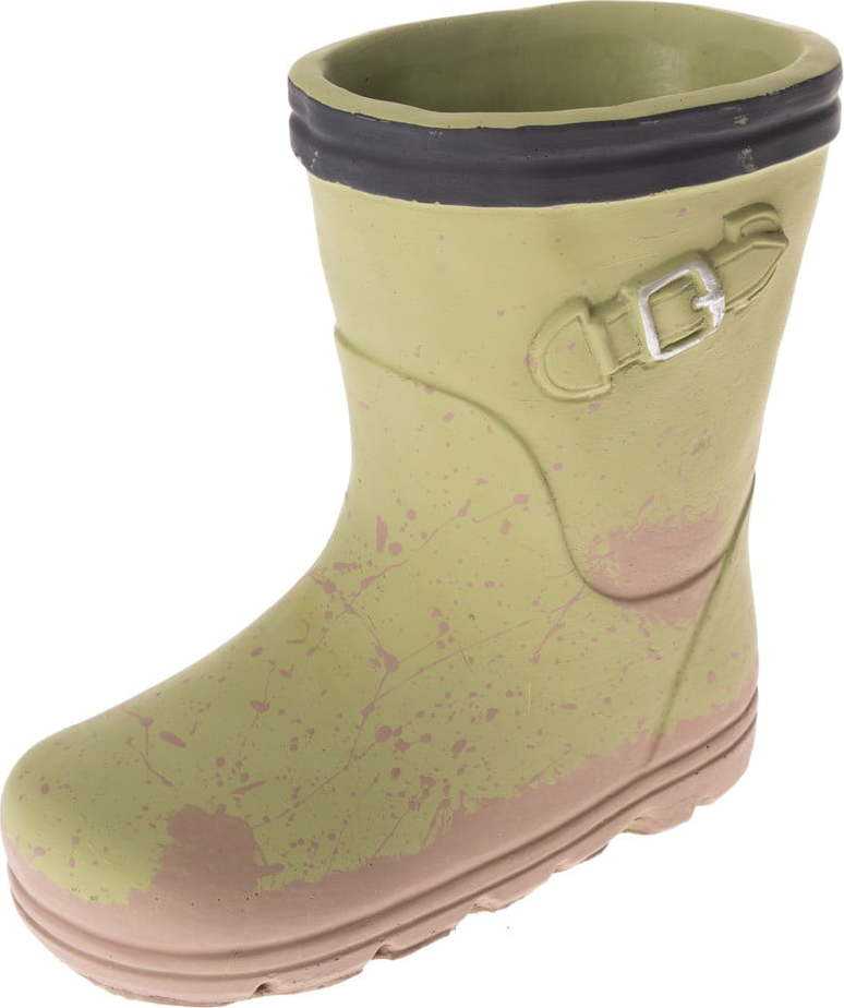 Zelená betonová dekorace Dakls Boot