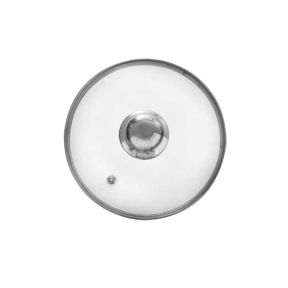 Poklice skleněná pr. 16 cm nerez úchyt Orion
