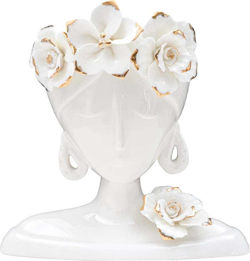 Bílá porcelánová váza Mauro Ferretti Young Woman