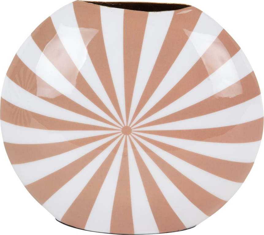 Bílo-oranžová váza (výška 19 cm) Candy Swirl – PT LIVING