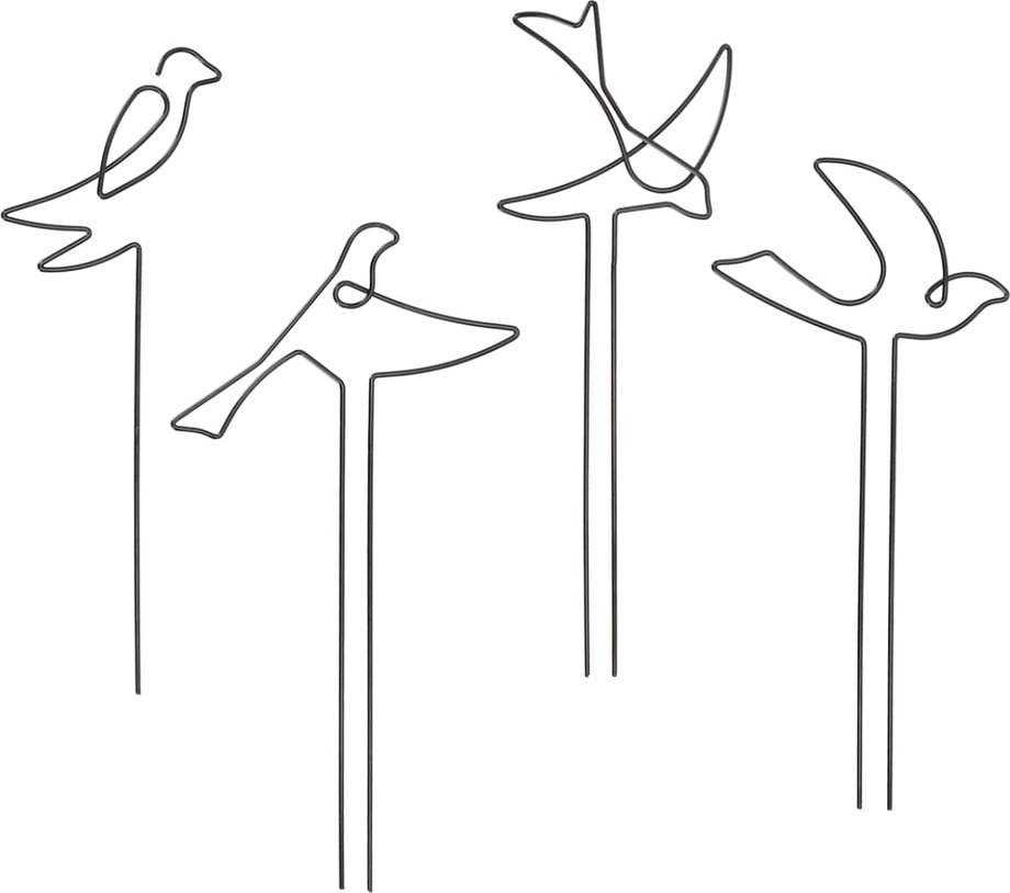 Kovová podpěra rostiln 4 ks Bird – Esschert Design