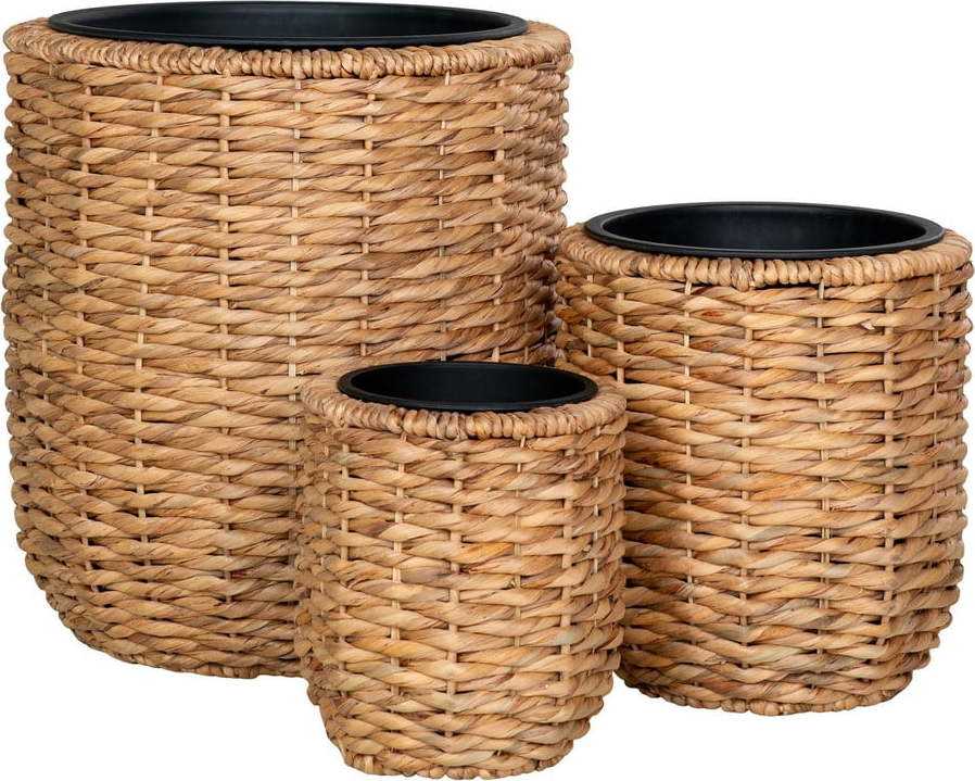 Květináče z vodního hyacintu v sadě 3 ks ø 49 cm Hanoi – House Nordic