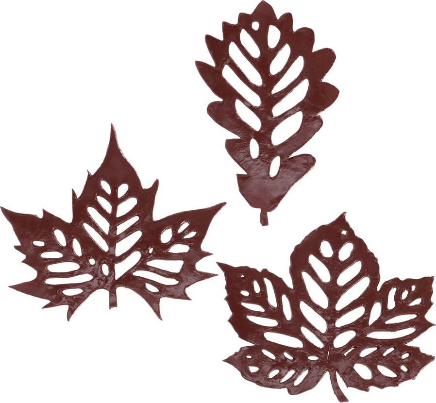 Litinový nášlap do zahrady 3 ks Leaves – Esschert Design