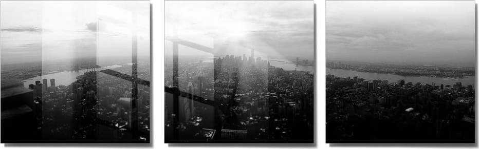 Obrazy v sadě 3 ks 40x40 cm City – Wallity