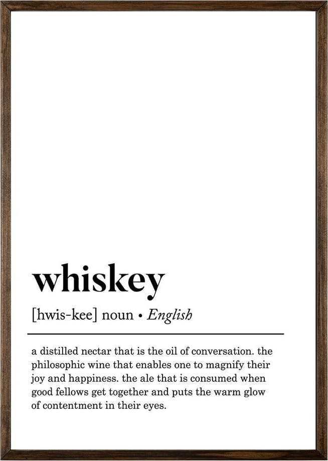 Plakát 50x70 cm Whiskey – Wallity