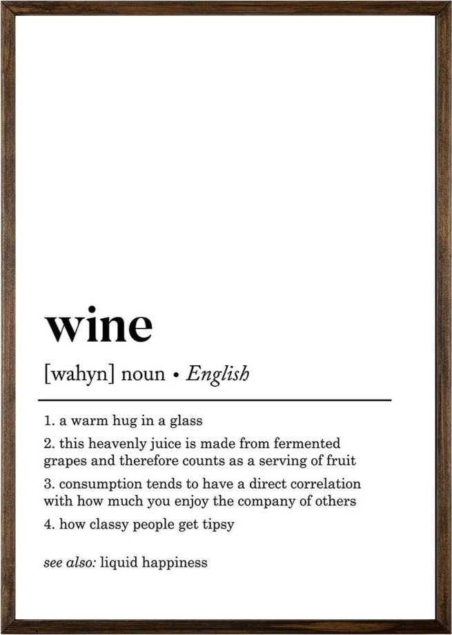 Plakát 50x70 cm Wine – Wallity