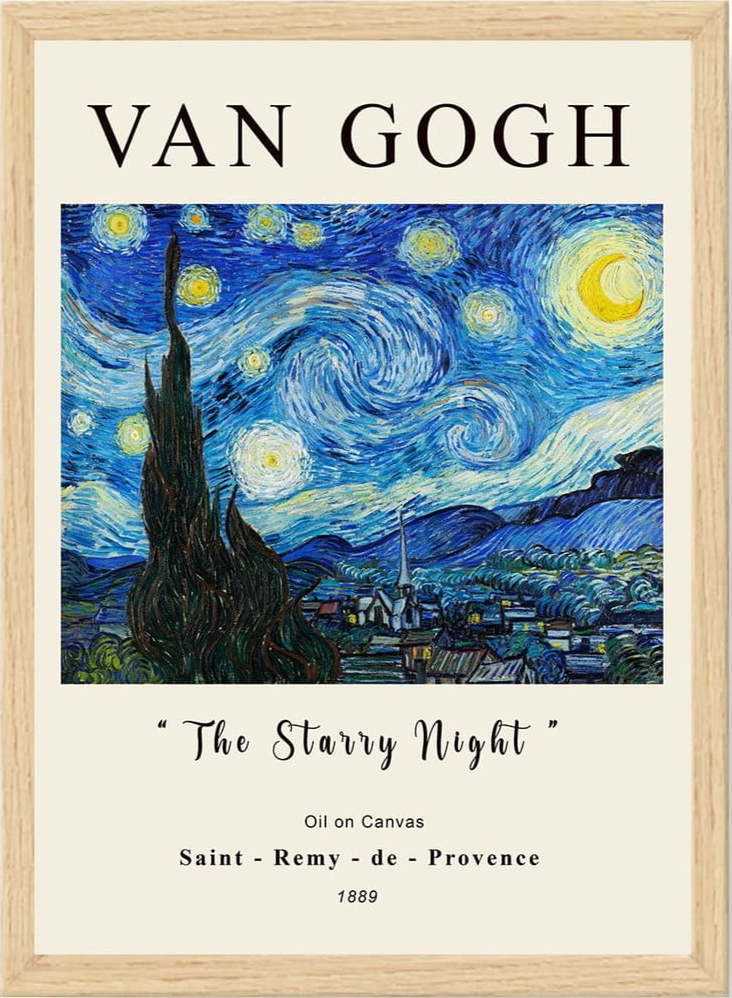 Plakát v rámu 35x45 cm Vincent Van Gogh – Wallity