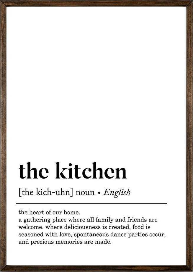 Plakát v rámu 50x70 cm Kitchen – Wallity