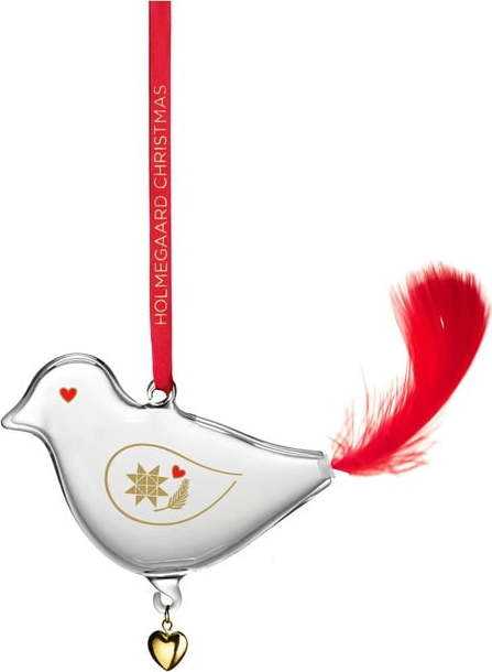 Skleněná vánoční ozdoba Bird – Holmegaard