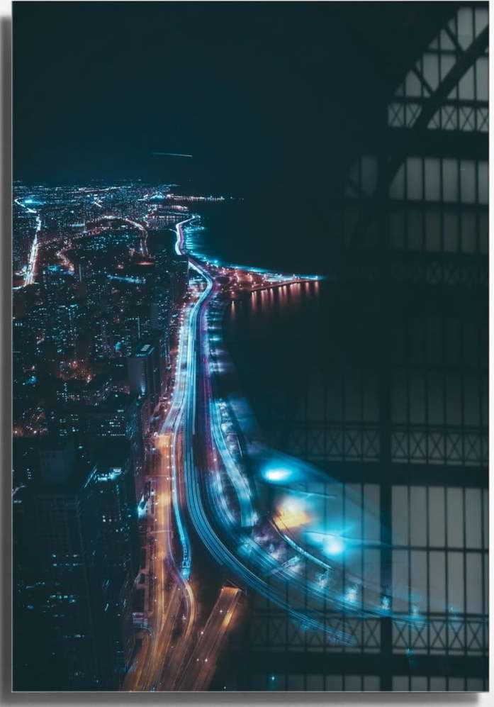 Skleněný obraz 50x70 cm Night Way – Wallity