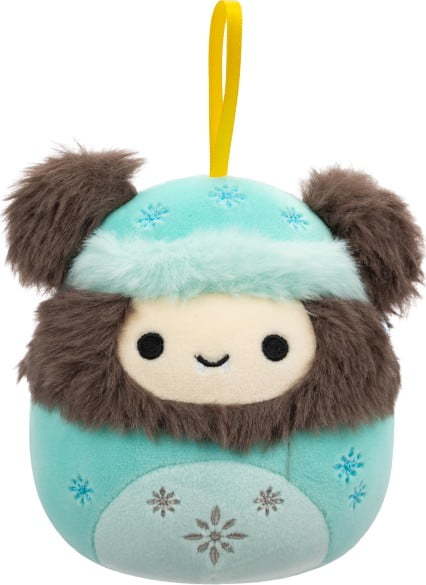 Textilní vánoční ozdoba ø 10 cm Yeti Rilo – SQUISHMALLOWS