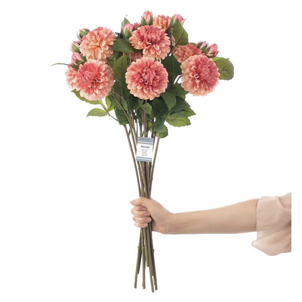 Umělé květiny v sadě 10 ks (výška 62 cm) Dahlia – AmeliaHome