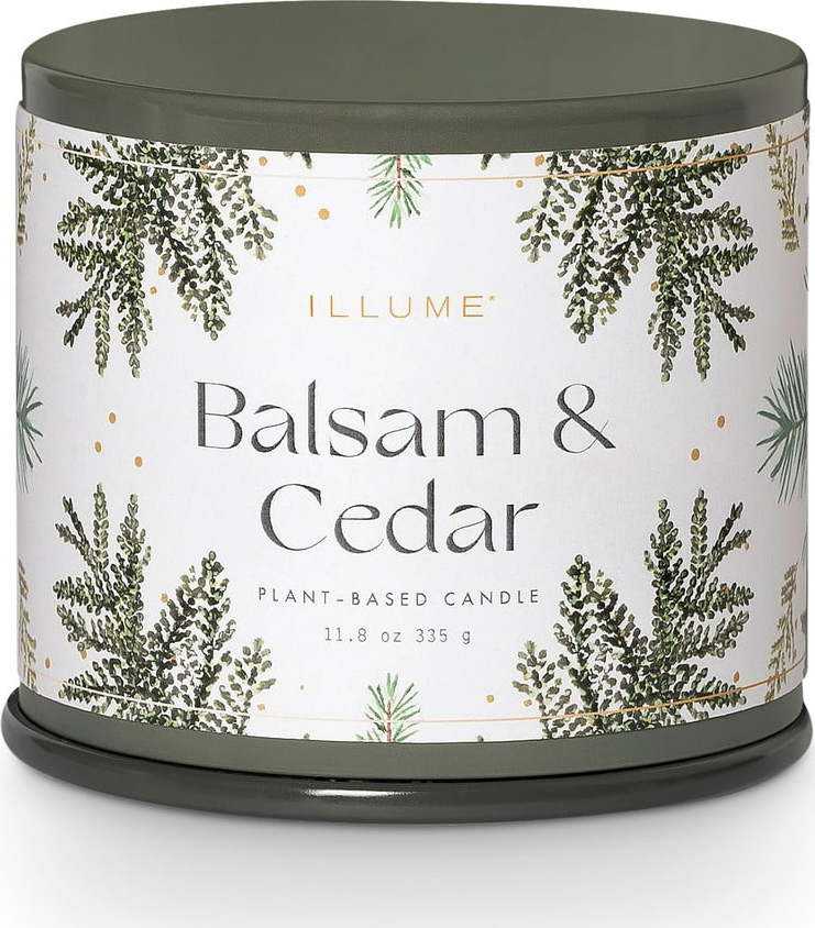 Vonná sojová svíčka doba hoření 50 h Balsam & Cedar – ILLUME x Bloomingville