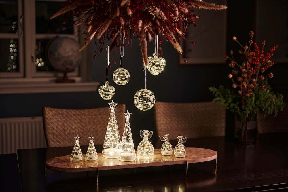 Závěsná vánoční světelná dekorace ø 8 cm Sweet Christmas – Sirius