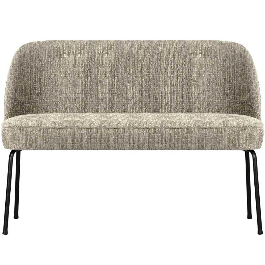 WOOOD Krémově bílá sametová lavice Tergi 120 cm
