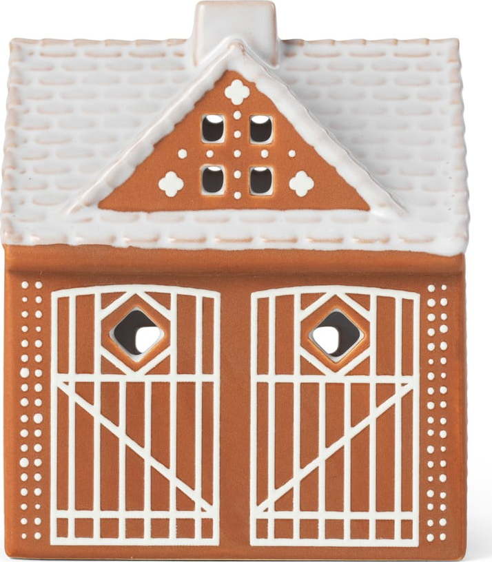 Porcelánový svícen na čajovou svíčku Gingerbread Lighthouse – Kähler Design
