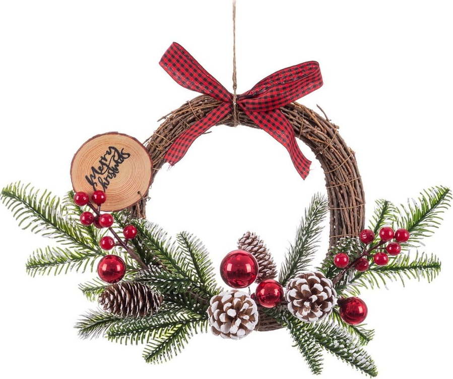 Vánoční věnec ø 33 cm Holly Pine – Casa Selección