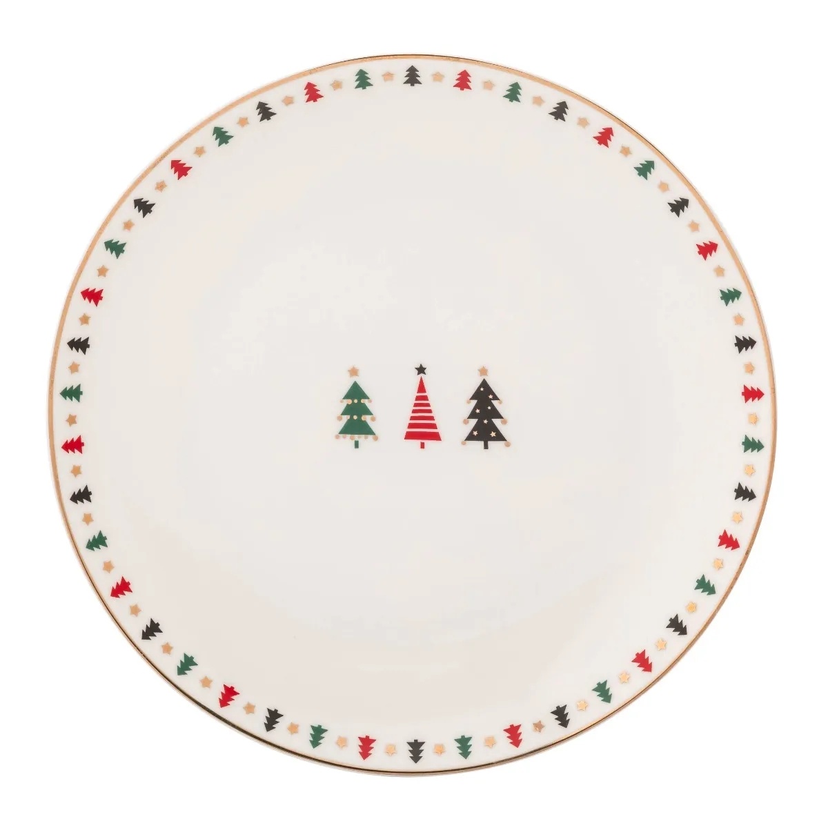 Altom Porcelánový dezertní talíř Modern Tree 20 cm Altom