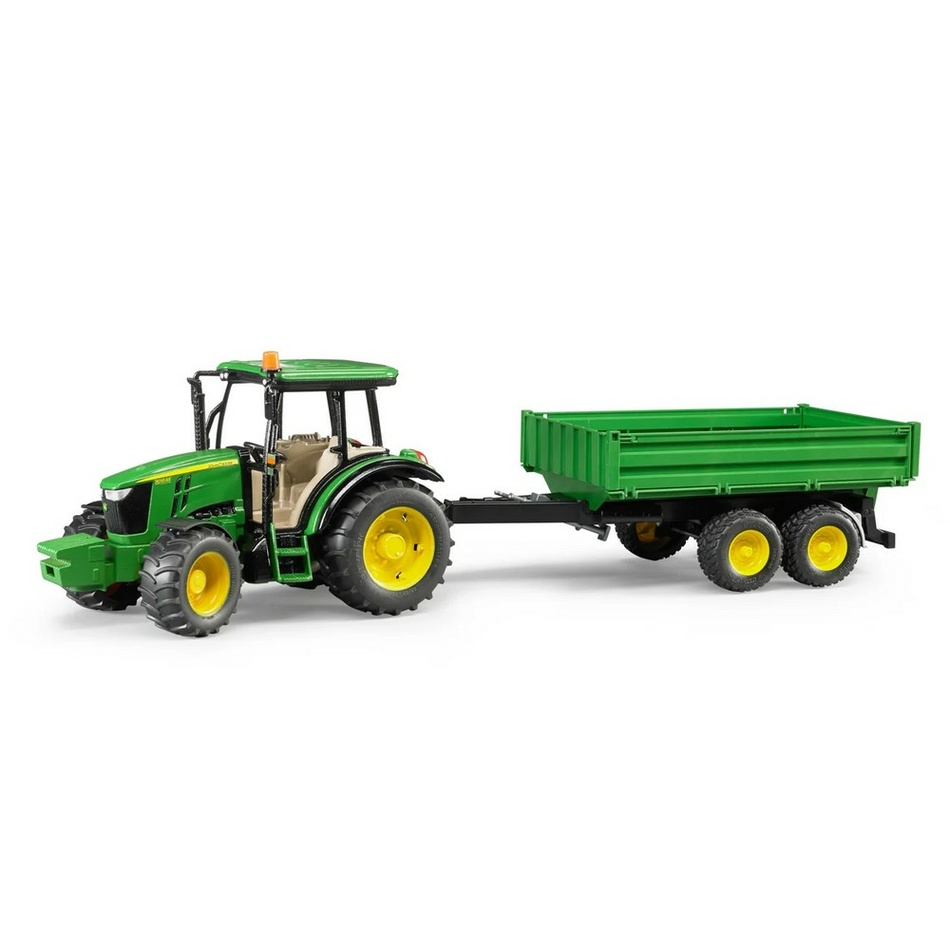 Bruder Farmer 2108 Traktor John Deere se sklápěcím přívěsem BRUDER