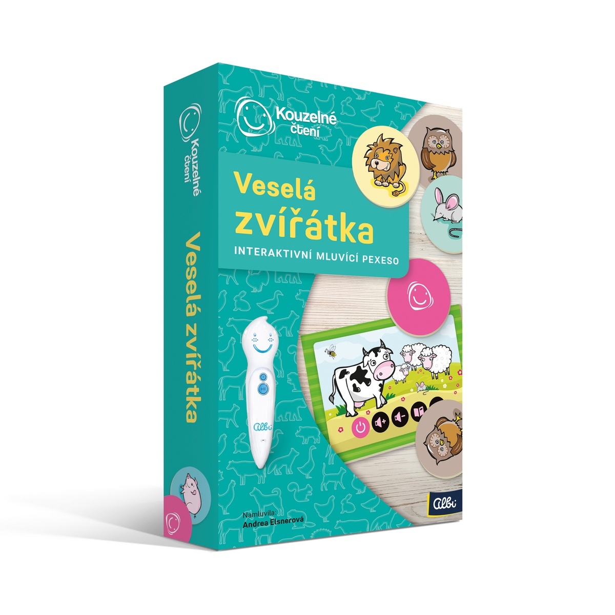 Kouzelné čtení Hra Pexeso - Veselá zvířátka Albi