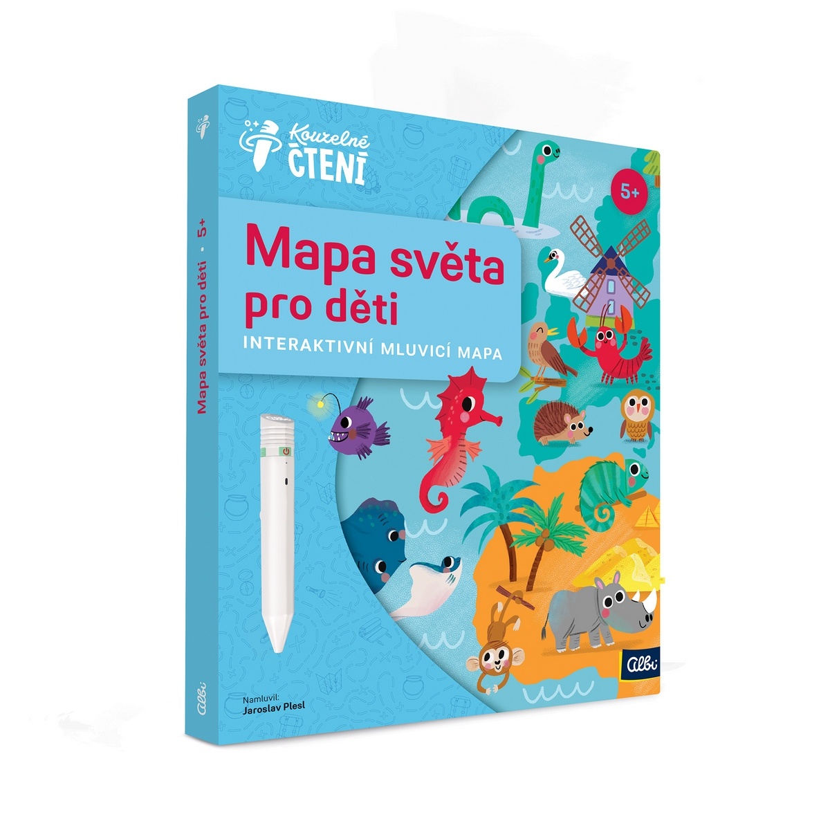Kouzelné čtení Mapa světa pro děti Albi