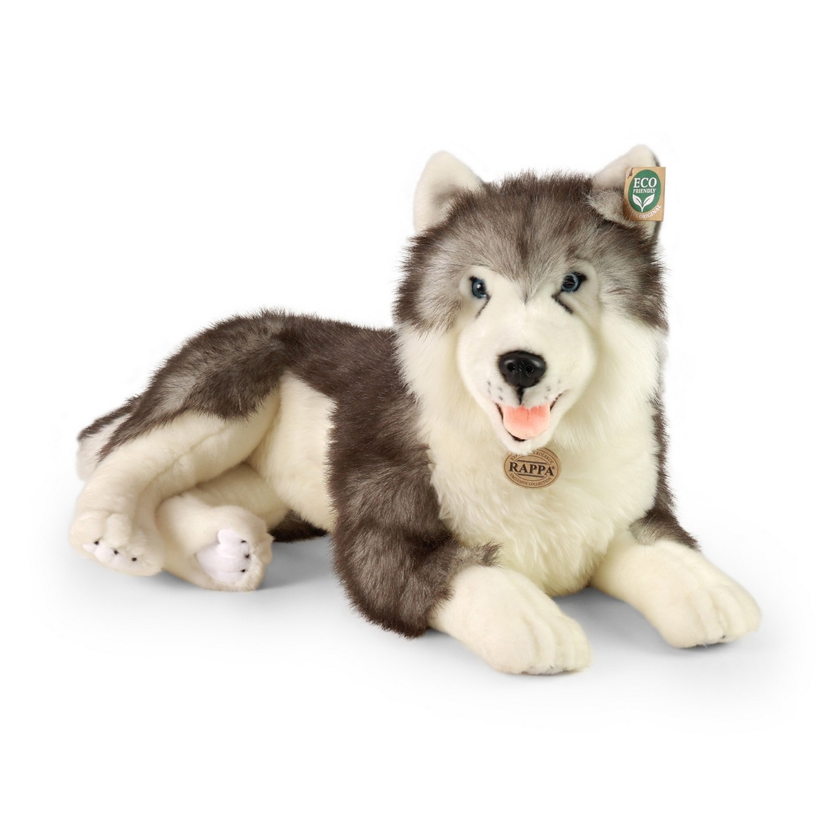 Rappa Plyšový pes husky ležící 60 cm Rappa